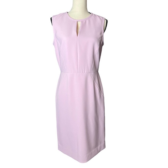 J. Crew Dresses & Skirts - J. Crew Suiting Sleeveless Sheath Dress Size 6 in Pink Knee Length